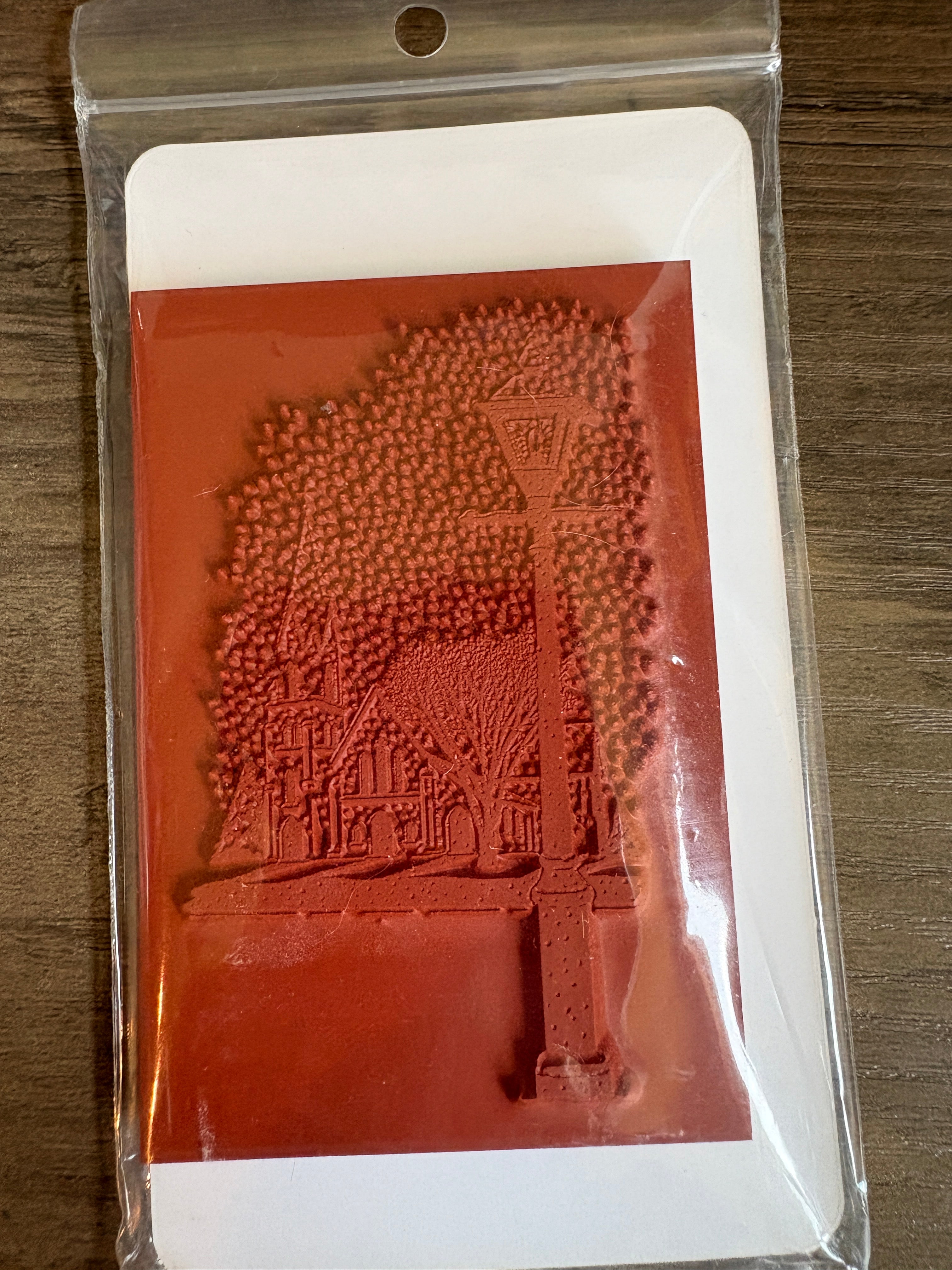 Deep Red Clingstamps ~ Winter Church Sku 3X503069 R2