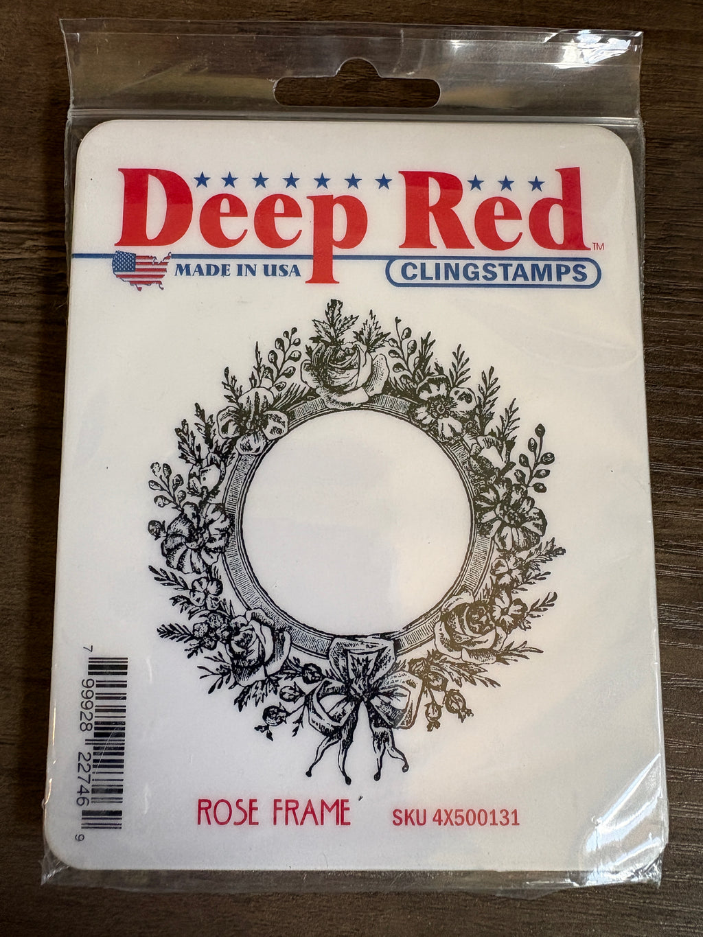 Deep Red Clingstamps ~ Rose Frame SKU 4X500131 R2