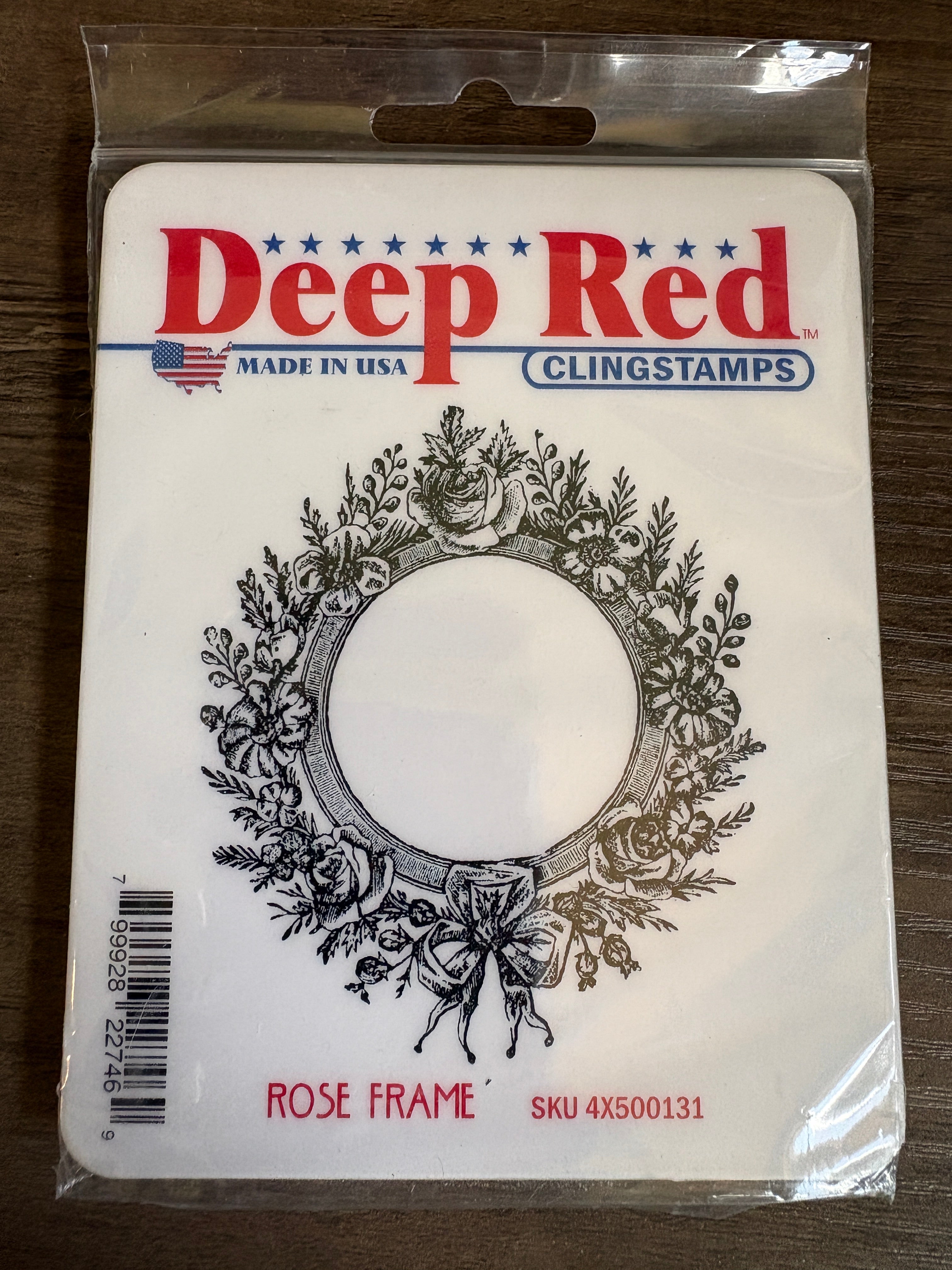 Deep Red Clingstamps ~ Rose Frame SKU 4X500131 R2