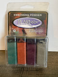 Stampendous Embossing Powder Pearlustre ~ Emerald Moonstone Carnelian Hessonite Pack ~ R2