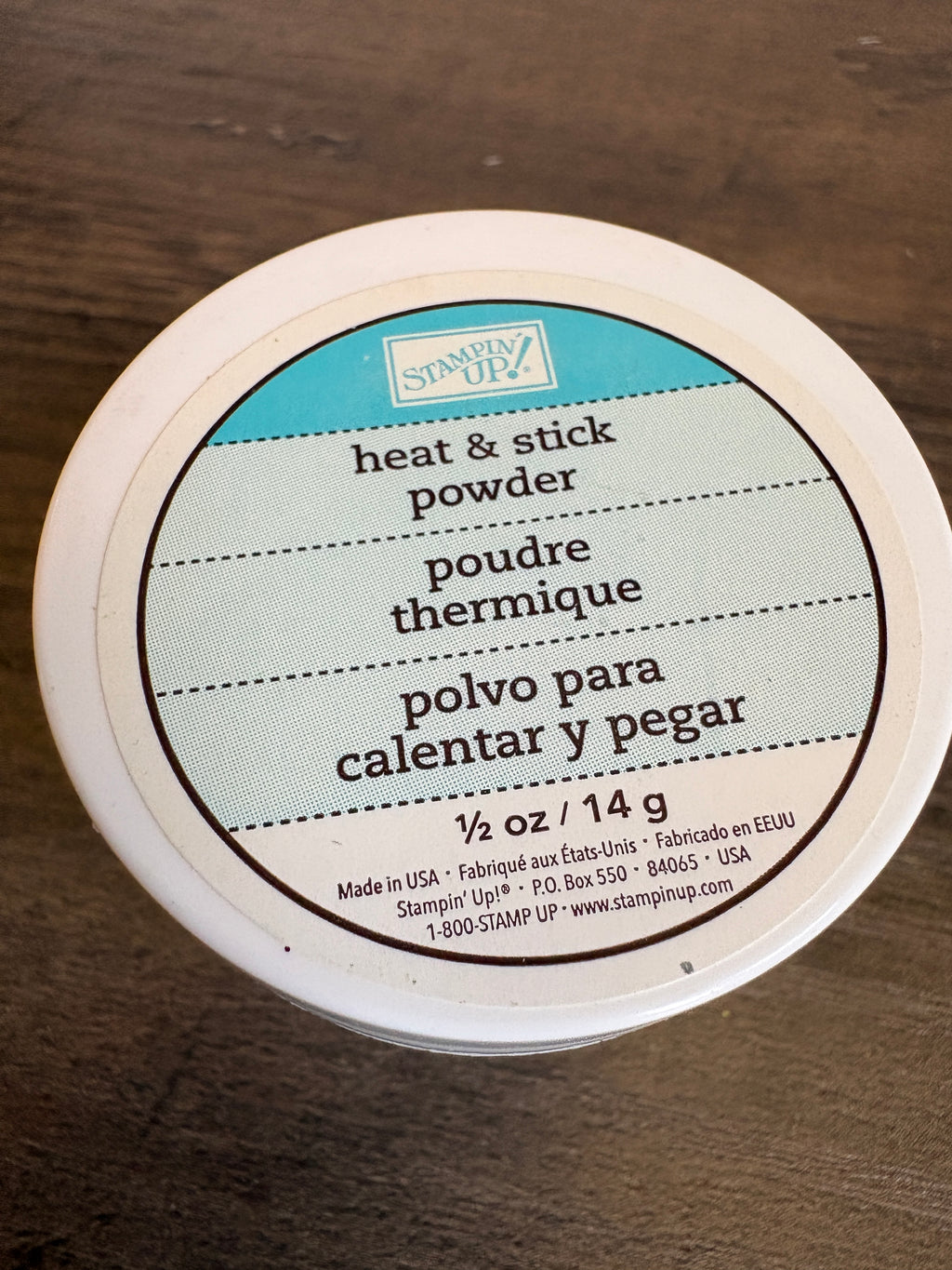 Stampin Up Embossing Powder ~ Heat & Stick Powder ~ R1