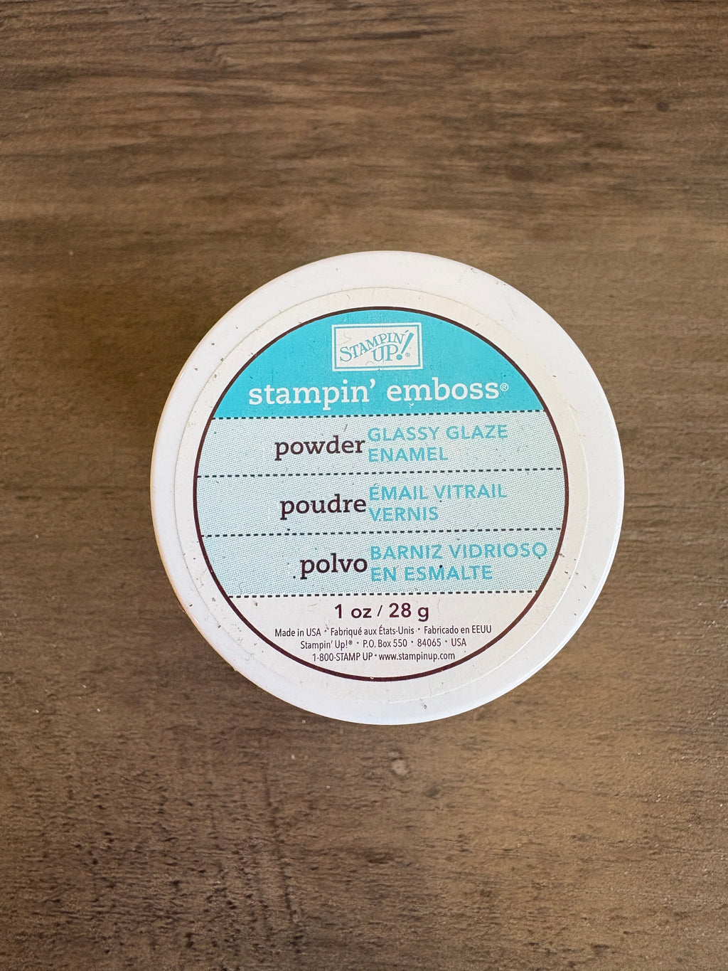 Stampin Up Embossing Powder ~ Glassy Glaze Enamel ~ R1