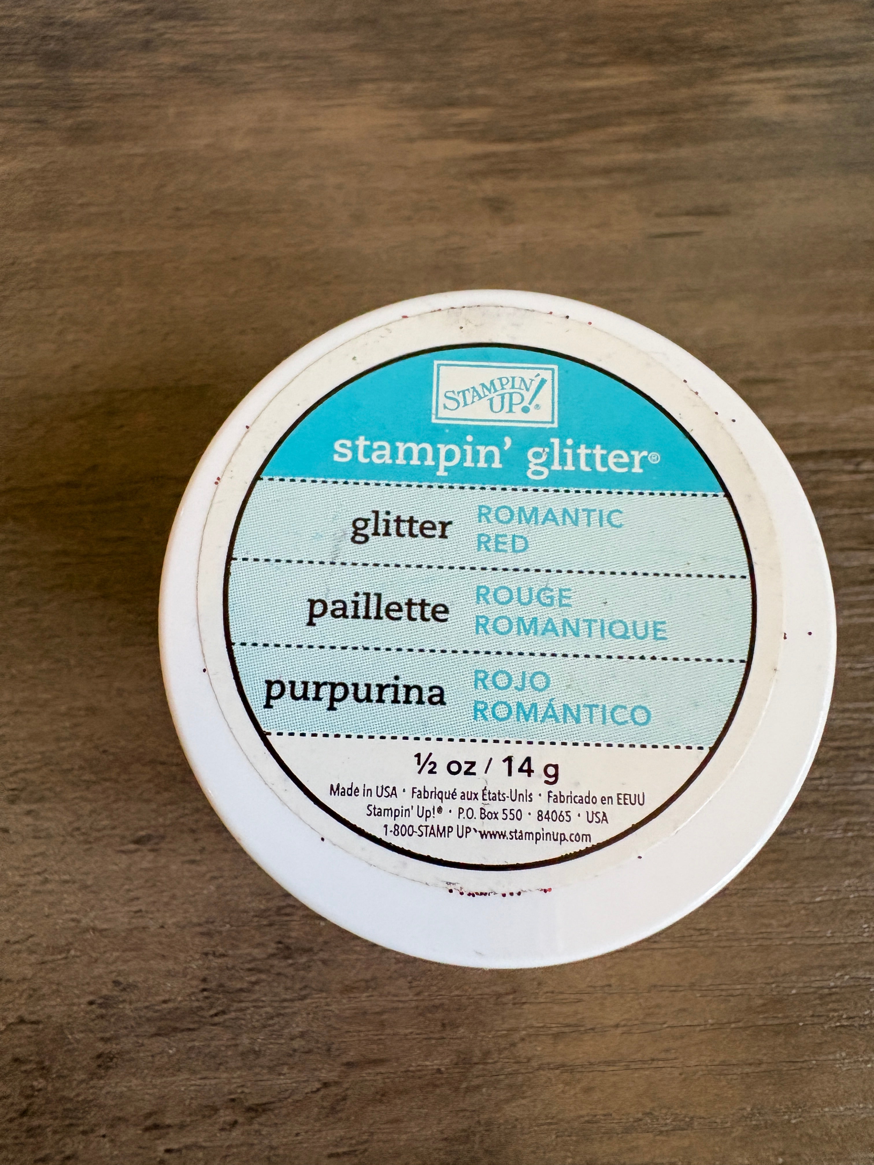 Stampin Up Embossing Glitter ~ Romantic Red ~ R1