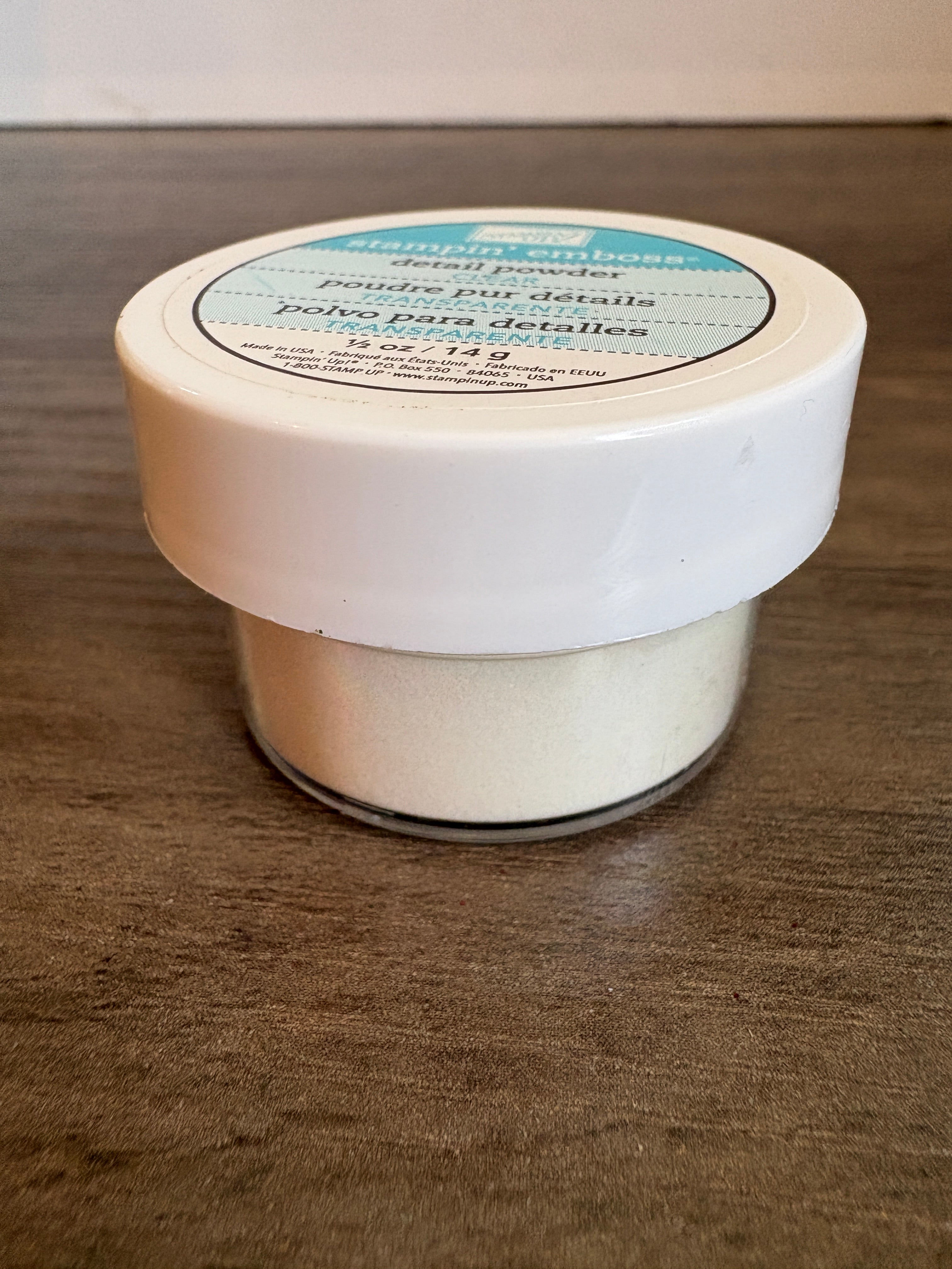 Stampin Up Embossing Powder ~ Detail Powder Clear ~ R1