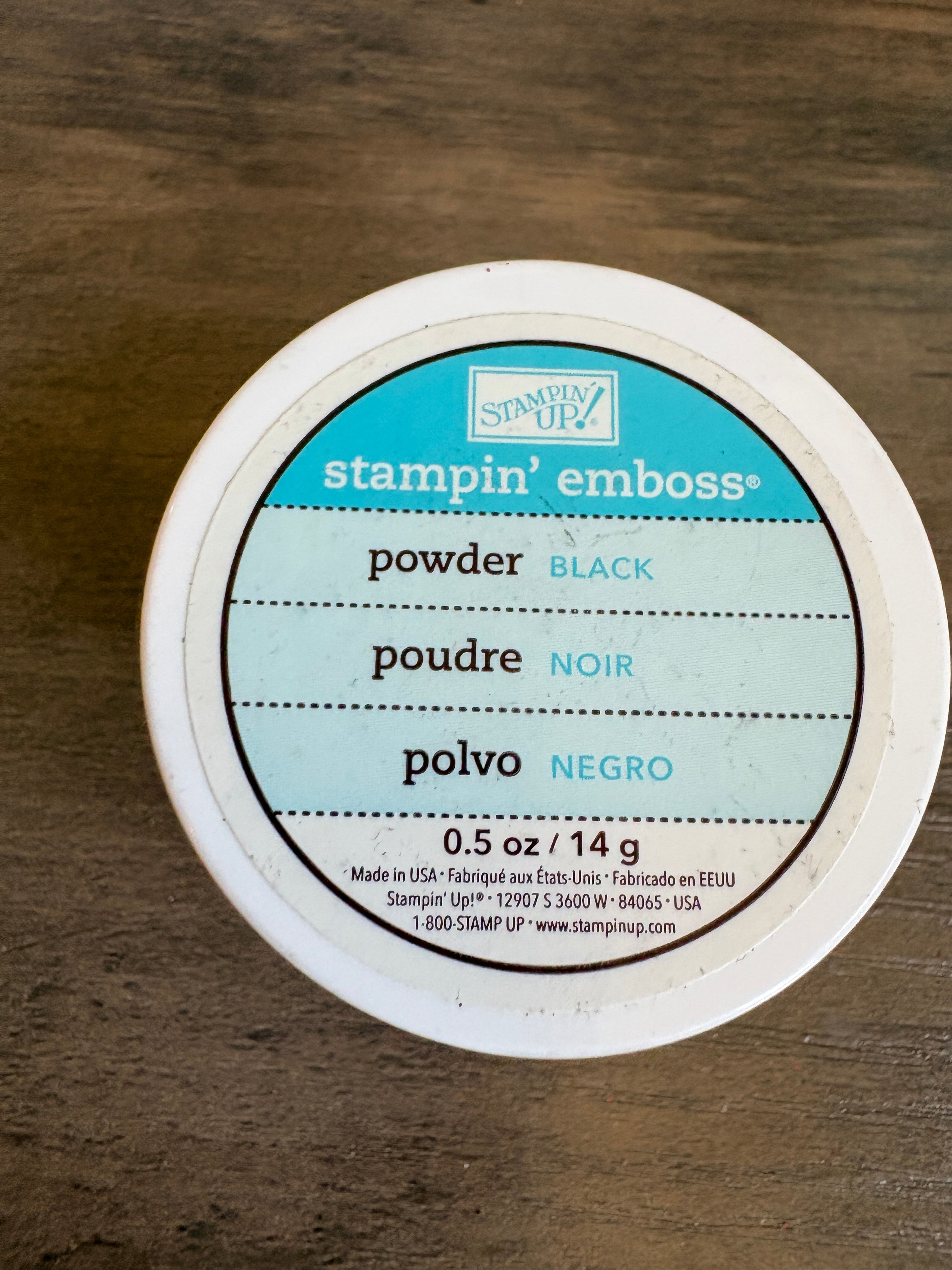 Stampin Up Embossing Powder ~ Black ~ R1