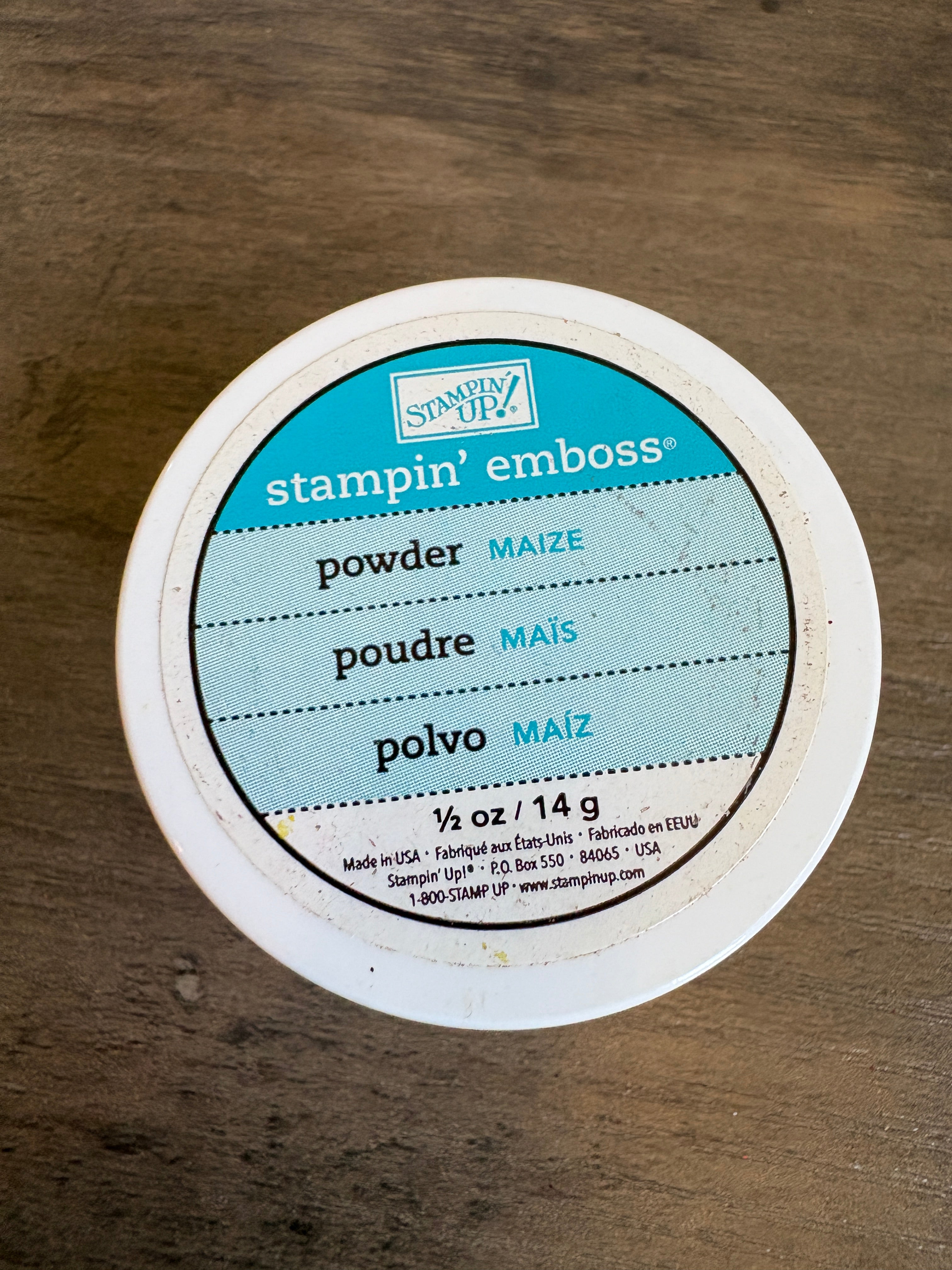 Stampin Up Embossing Powder ~ Maize ~ R1
