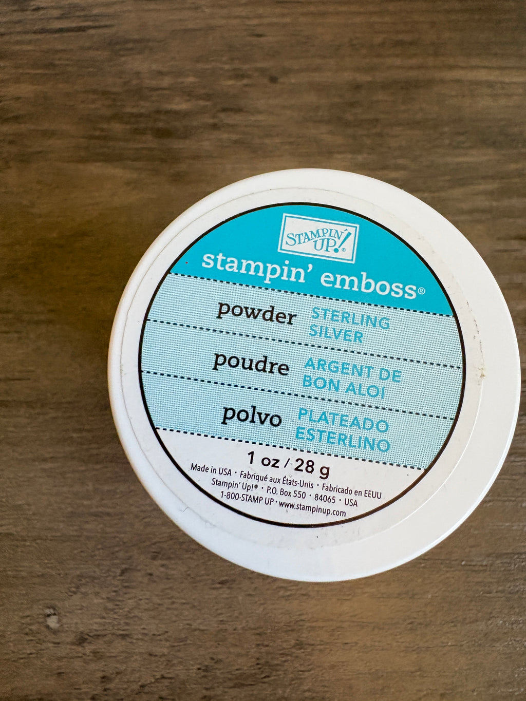 Stampin Up Embossing Powder ~ Sterling Silver Powder ~ R1