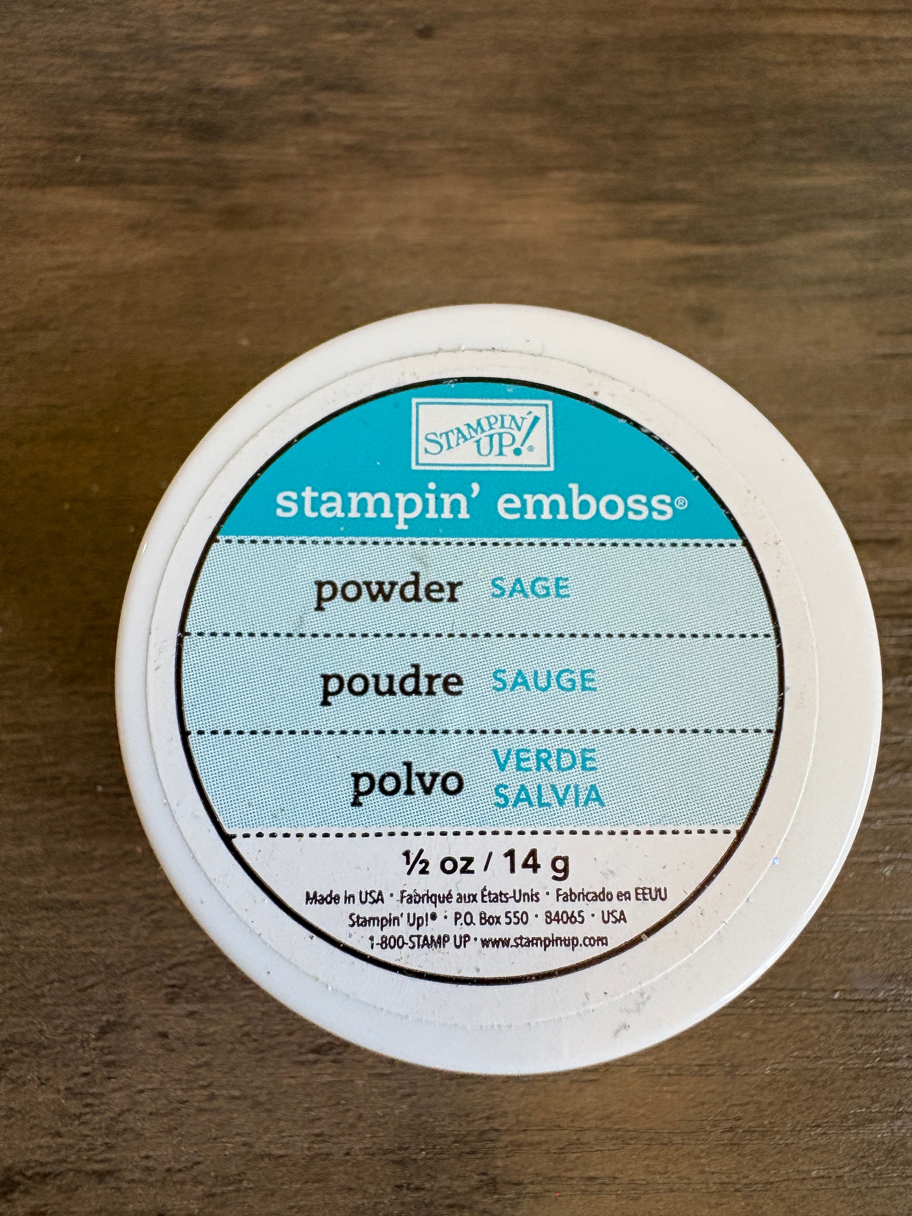 Stampin Up Emboss Powder ~ Sage ~ R1