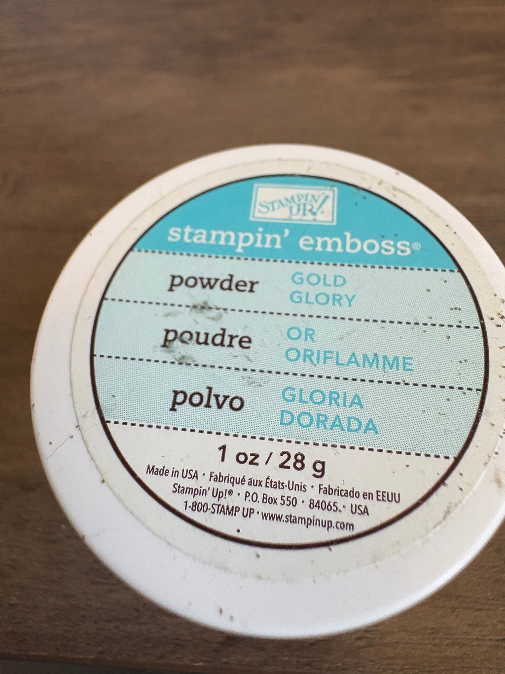 Stampin Up Embossing Powder ~ Gold Glory ~ R1